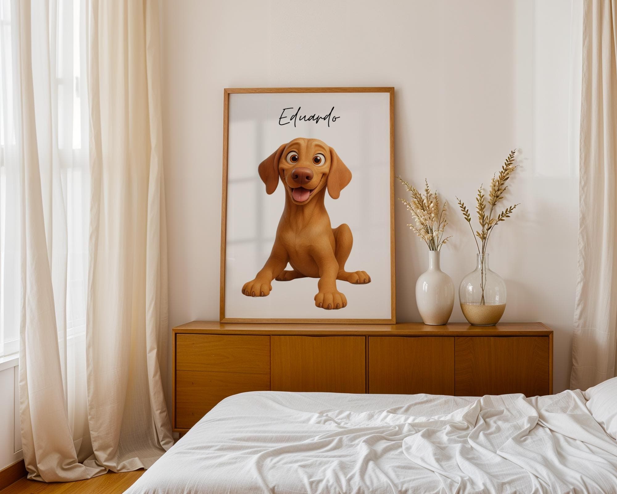 Cartoon Pet Portrait, Custom Dog or Cat Art (Digital Download) - view 7