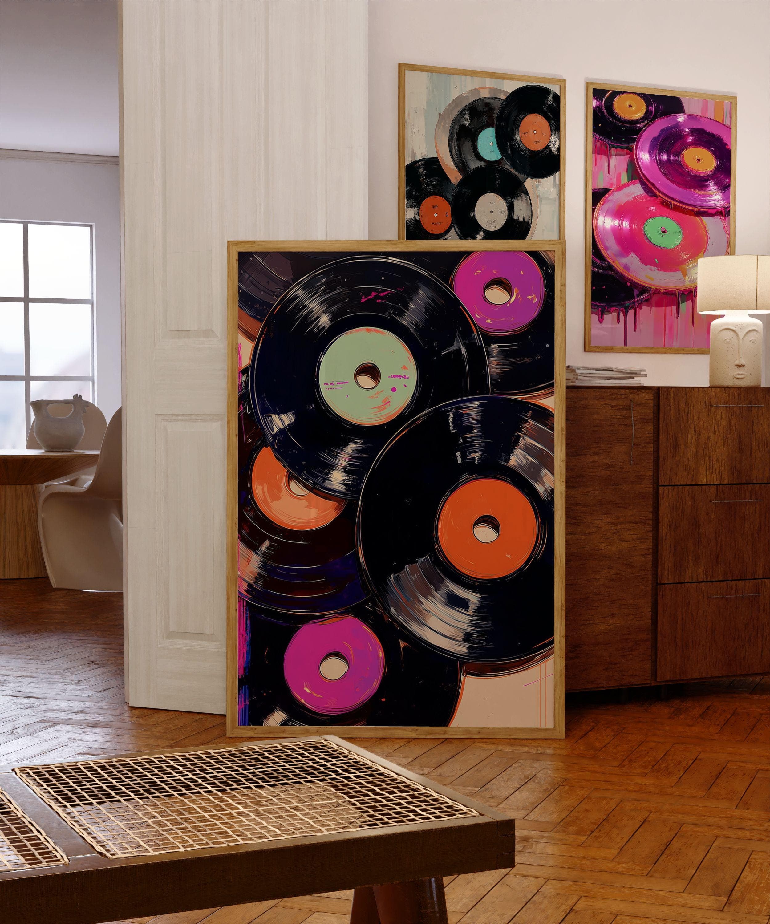Music Lover Wall Art – Retro Vinyl Decor Print, Music Room Decor – Retro Vinyl Wall Poster, Vintage Music Poster, Music Lover Gift Print