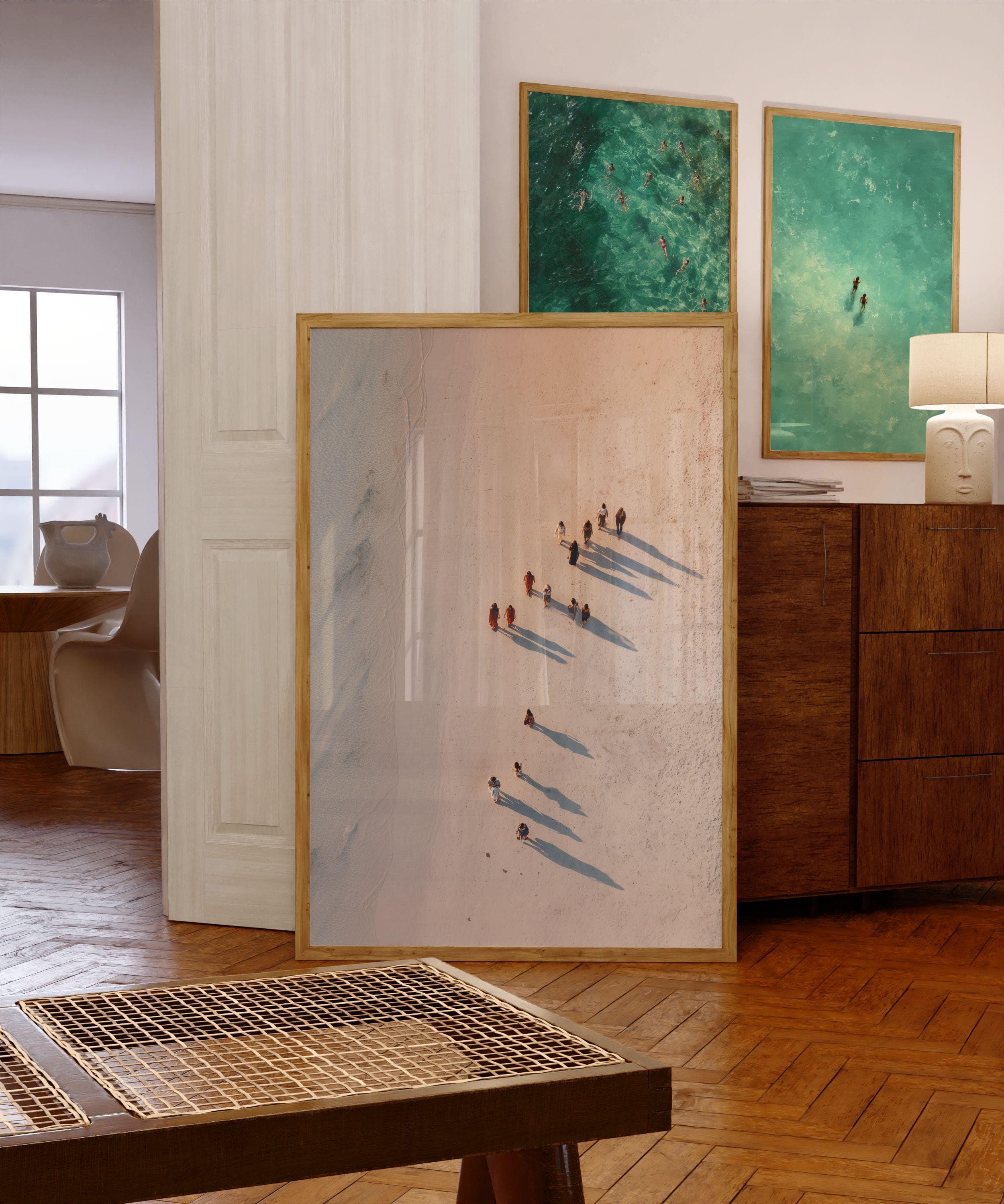 Coastal Wall Art, White Sand Ocean Print, White Sand Ocean Print, Contemporary Beach Print, Contemporary Beach Print, Digital Download