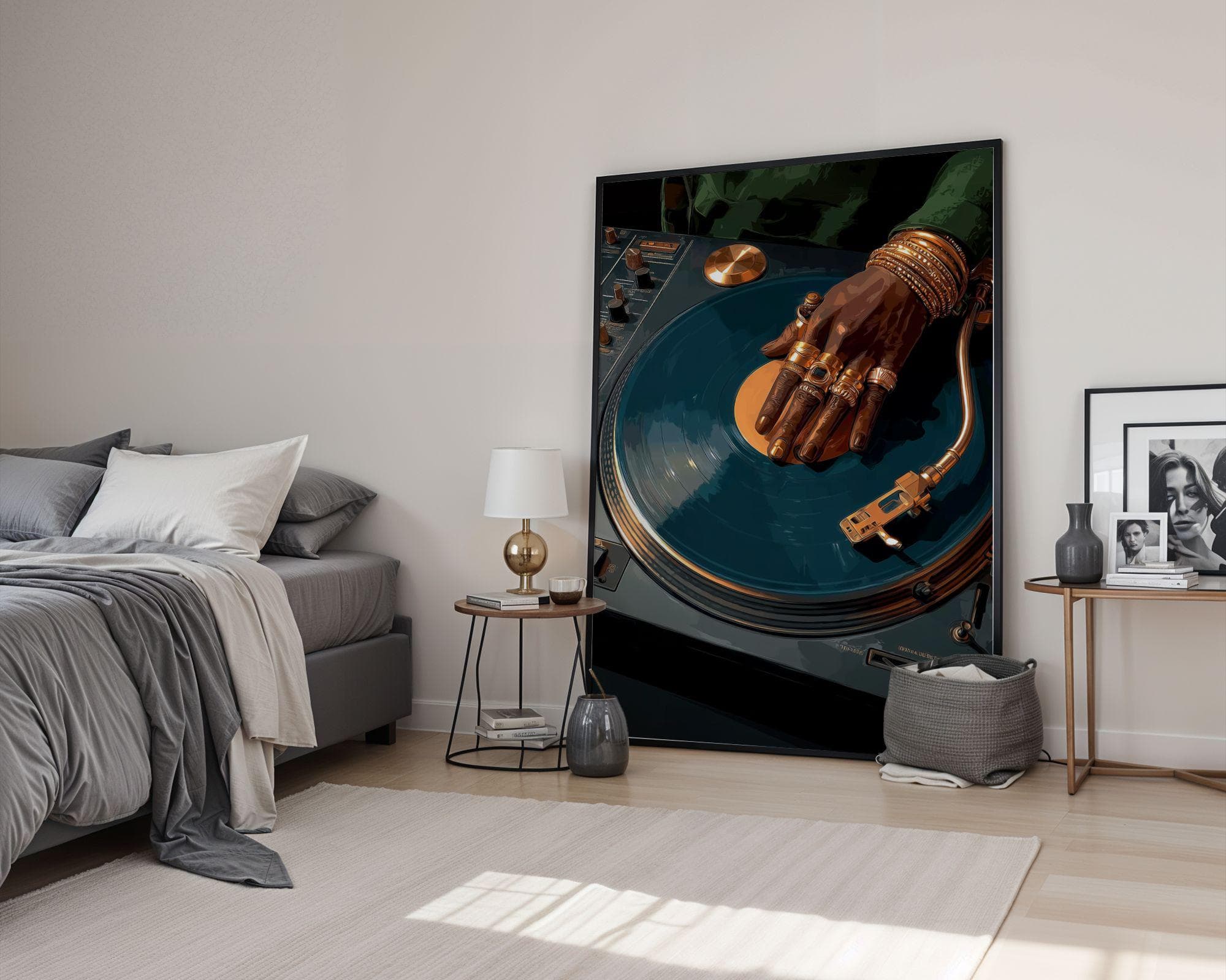 Hip Hop Wall Art, Vinyl Record Music Wall Art, Turntable Poster Printable, Hip Hop Music Decor, Music Lover Wall Art, Music Lover Gift - view 7