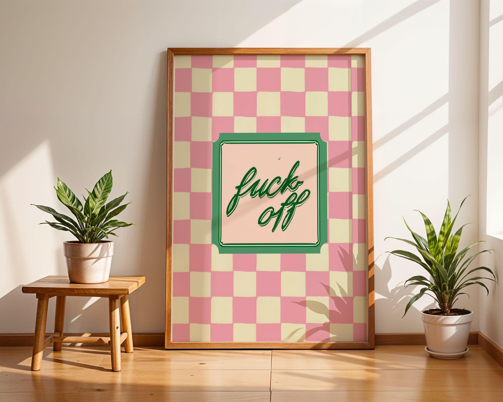 Cheeky Wall Decor, Quirky Bathroom Print, Statement Wall Art, Funny Quote Wall Art, Funny Retro Print, Funny Kitchen Art, Pastel Aesthetic - view 6