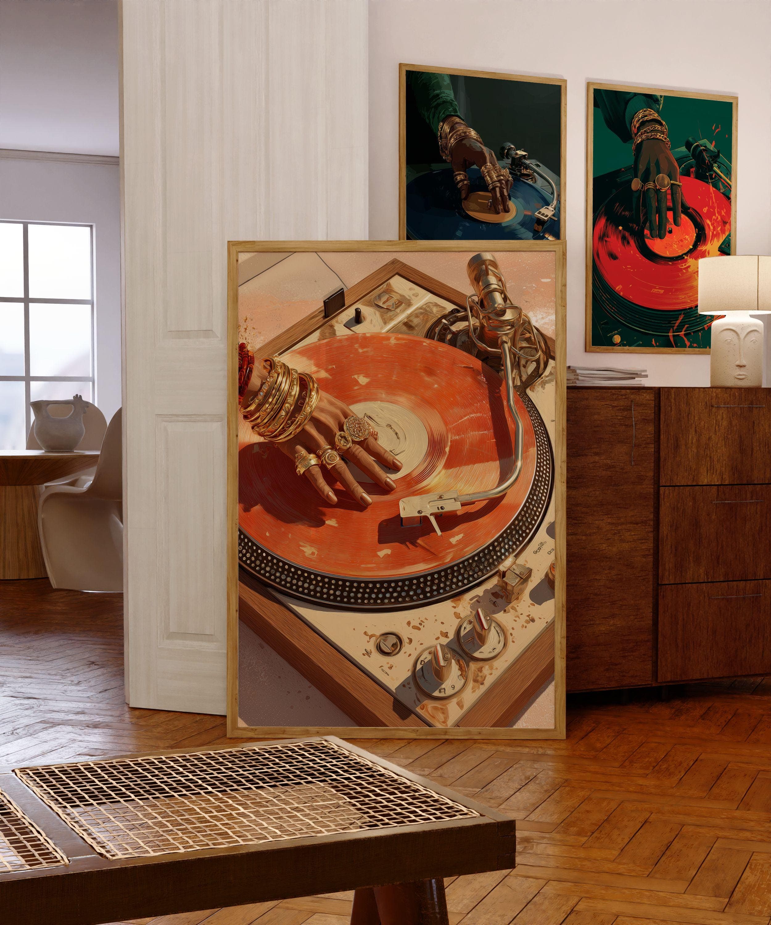 Hip Hop Wall Art, Vinyl Record Music Wall Art, Turntable Poster Printable, Hip Hop Music Decor, Music Lover Wall Art, Music Lover Gift