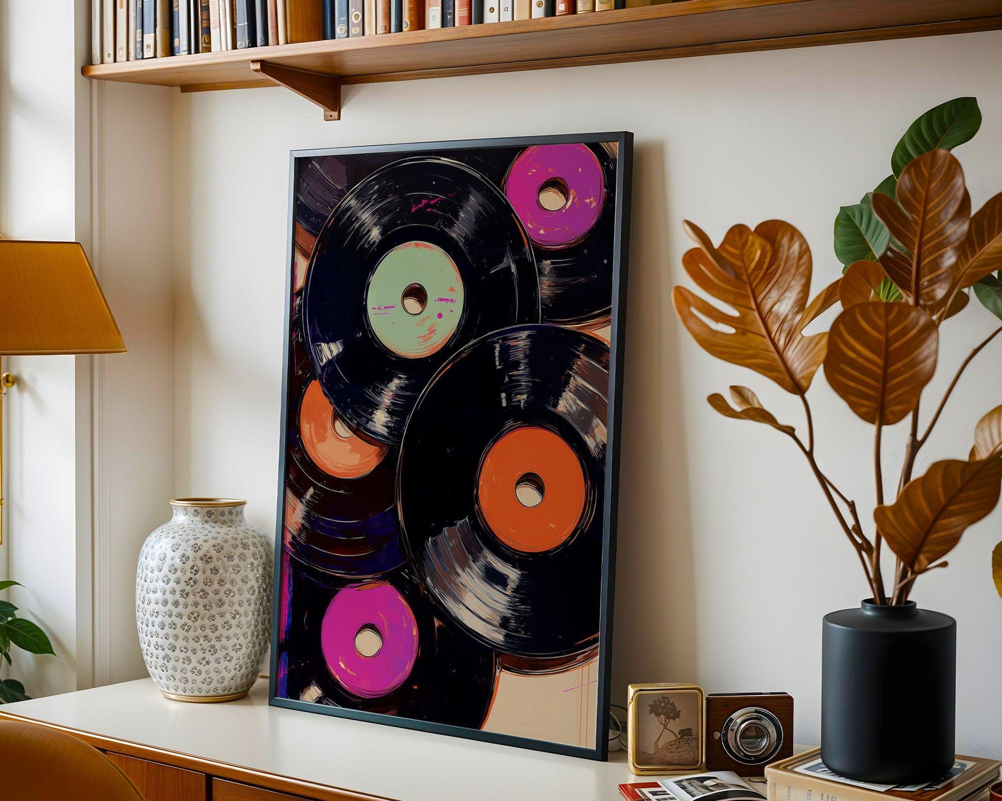 Music Lover Wall Art – Retro Vinyl Decor Print, Music Room Decor – Retro Vinyl Wall Poster, Vintage Music Poster, Music Lover Gift Print - view 4