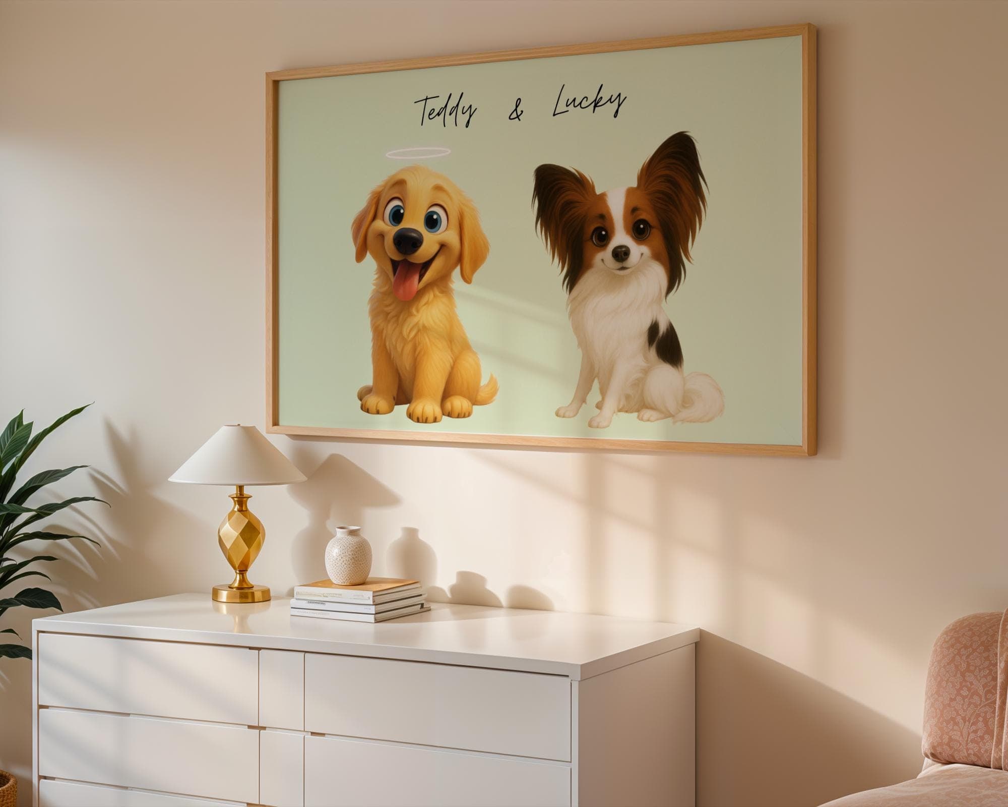Cartoon Pet Portrait, Custom Dog or Cat Art (Digital Download) - view 3