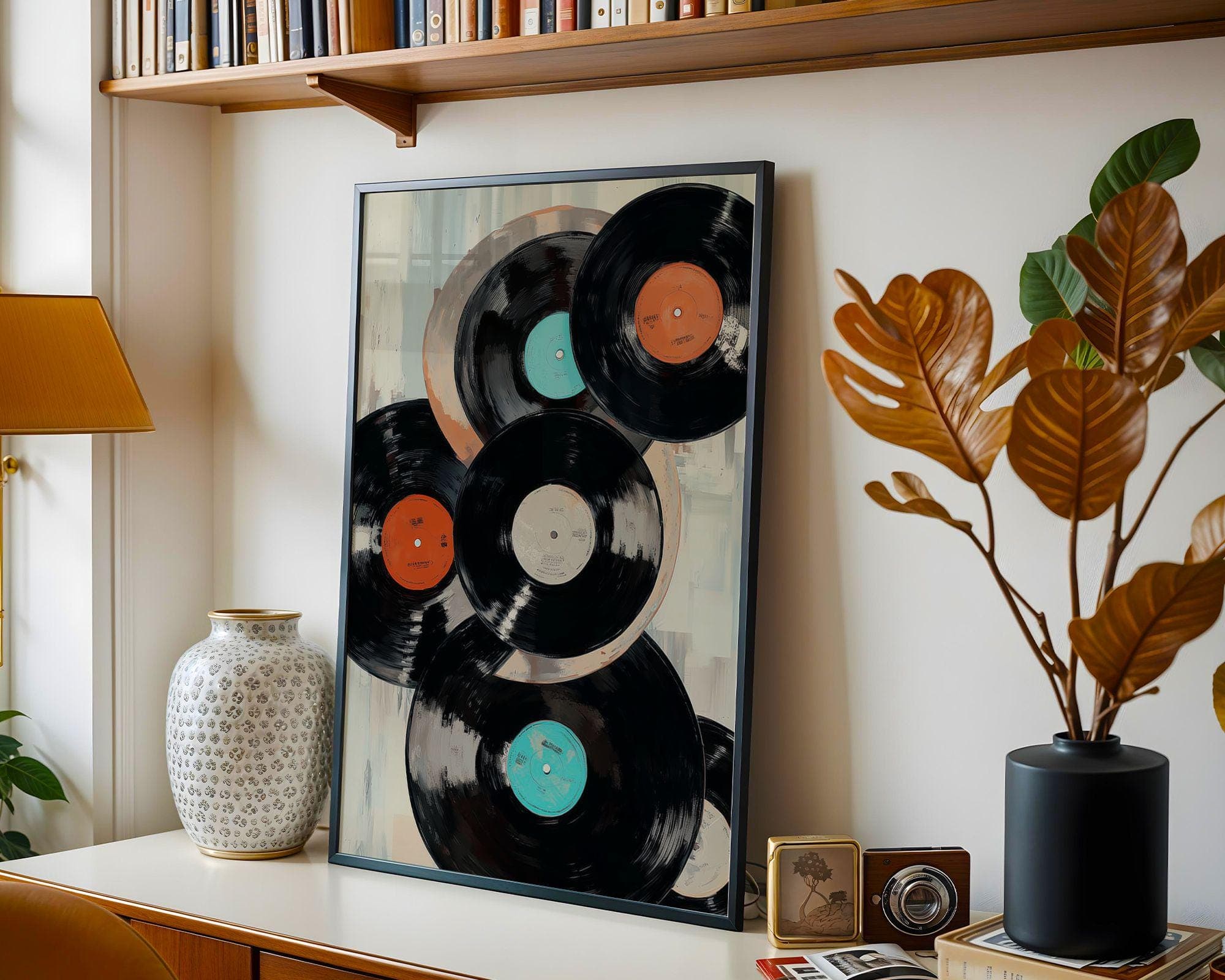 Music Lover Wall Art – Retro Vinyl Decor Print, Music Room Decor – Retro Vinyl Wall Poster, Vintage Music Poster, Music Lover Gift Print - view 5