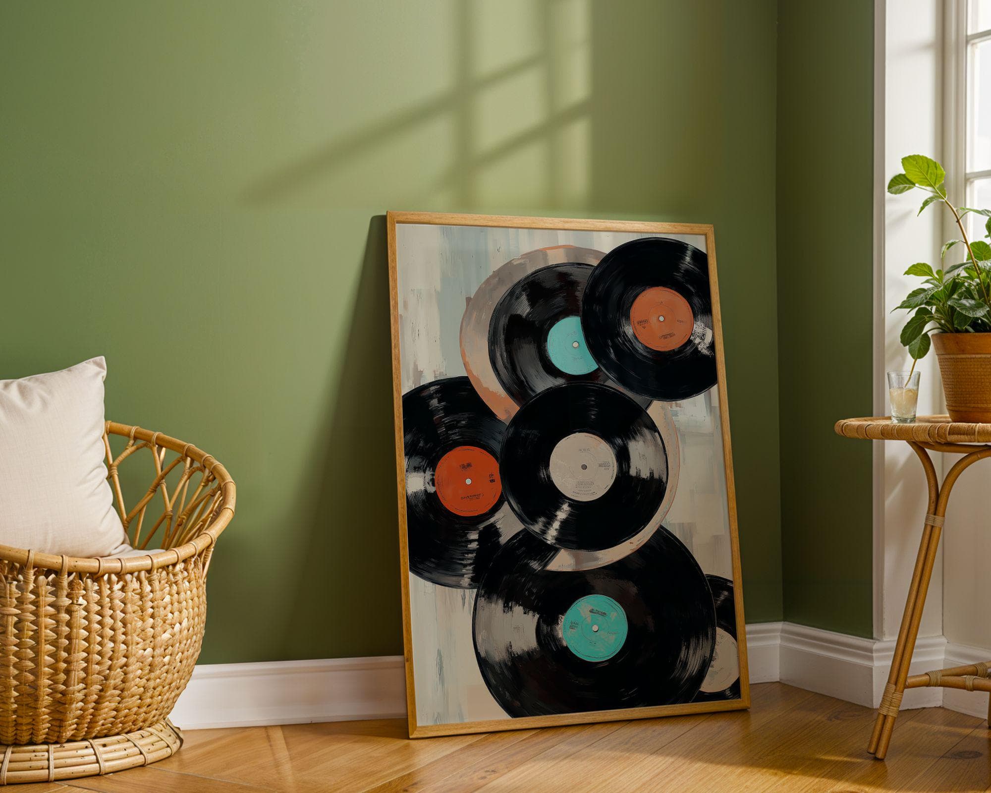 Music Lover Wall Art – Retro Vinyl Decor Print, Music Room Decor – Retro Vinyl Wall Poster, Vintage Music Poster, Music Lover Gift Print - view 3