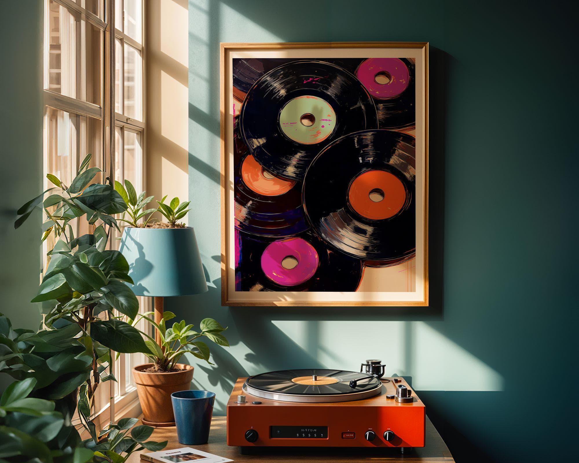 Music Lover Wall Art – Retro Vinyl Decor Print, Music Room Decor – Retro Vinyl Wall Poster, Vintage Music Poster, Music Lover Gift Print - view 2