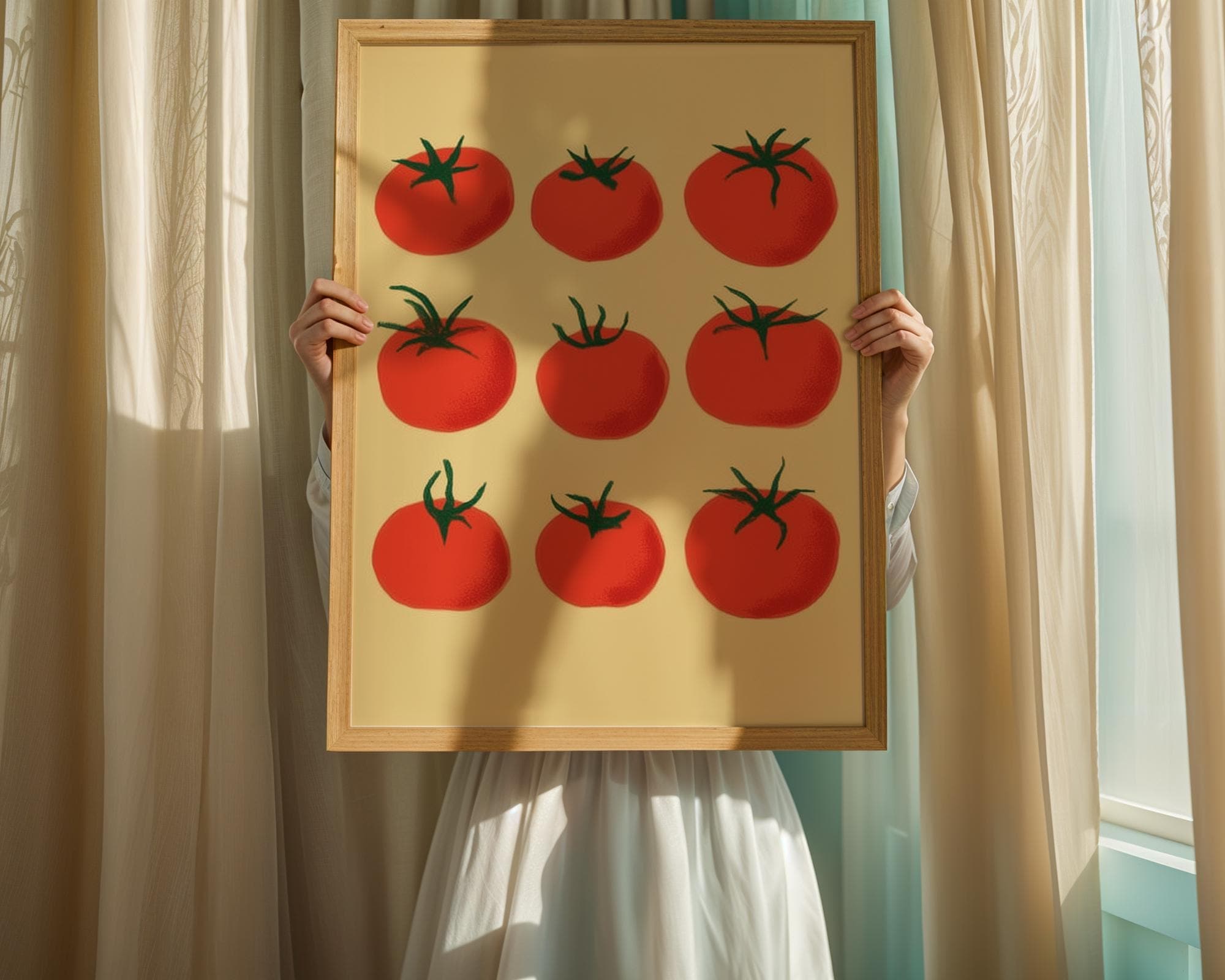 Rustic Tomato Kitchen Wall Art, Vintage Tomato Wall Art, Kitchen Wall Print, Culinary Lover Gift, Digital Download, Tomato Kitchen Wall Art - view 5