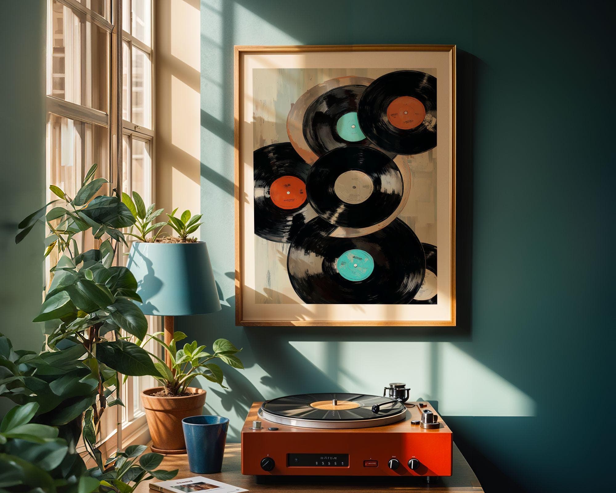 Music Lover Wall Art – Retro Vinyl Decor Print, Music Room Decor – Retro Vinyl Wall Poster, Vintage Music Poster, Music Lover Gift Print - view 2