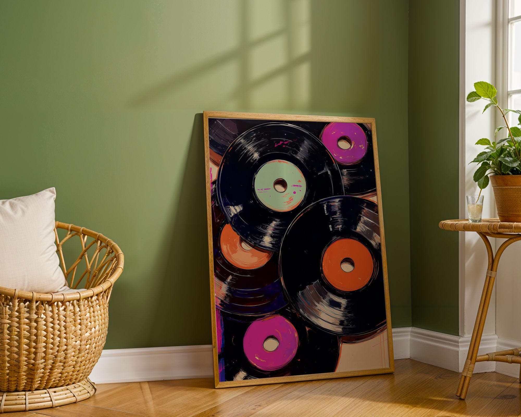 Music Lover Wall Art – Retro Vinyl Decor Print, Music Room Decor – Retro Vinyl Wall Poster, Vintage Music Poster, Music Lover Gift Print - view 3