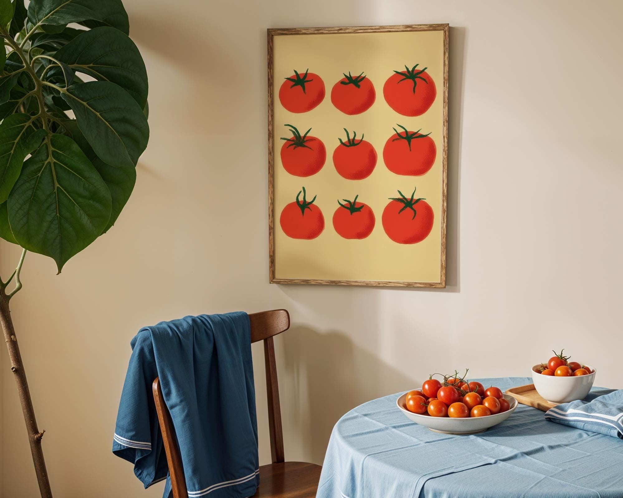 Rustic Tomato Kitchen Wall Art, Vintage Tomato Wall Art, Kitchen Wall Print, Culinary Lover Gift, Digital Download, Tomato Kitchen Wall Art - view 3